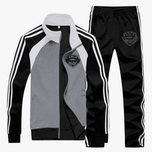 Men's Tri-color Track Suits - Straight Leg