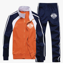 Men's Tri-color Track Suits - Straight Leg