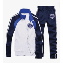 Men's Tri-color Track Suits - Straight Leg
