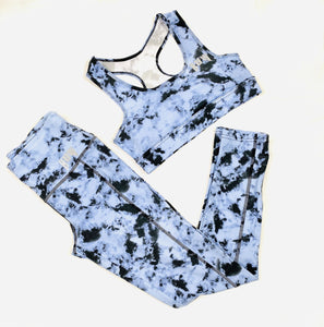 Baby/Navy Blue Workout Set