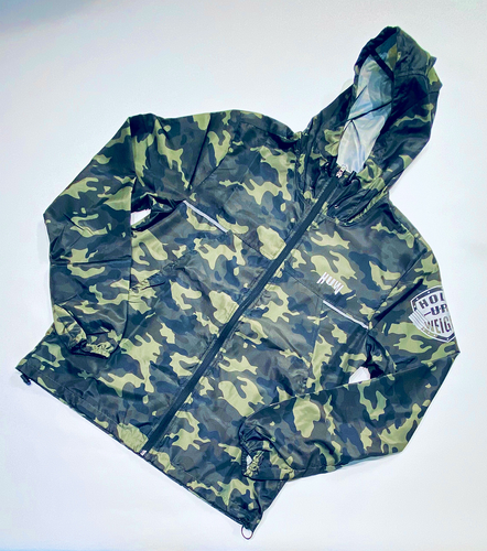 Lite Weight Camouflage Jogger 🏃🏿‍♀️ Jacket with Reflective Logo
